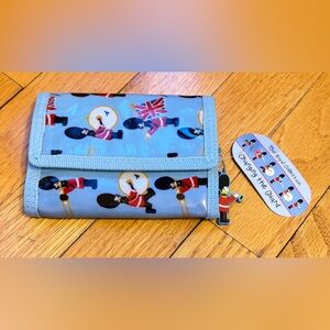 NEW- Blue British Guard Print Wallet